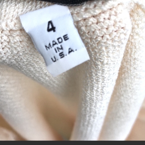 VINTAGE St. John Evening by Marie Gray skirt SET sz XS/S ecru sequins EUC VTG - Picture 9 of 16